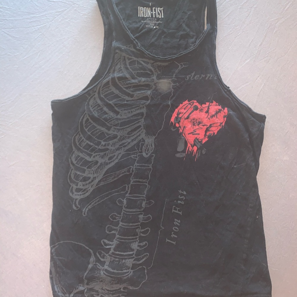 Iron Fist men’s rib cage tank top